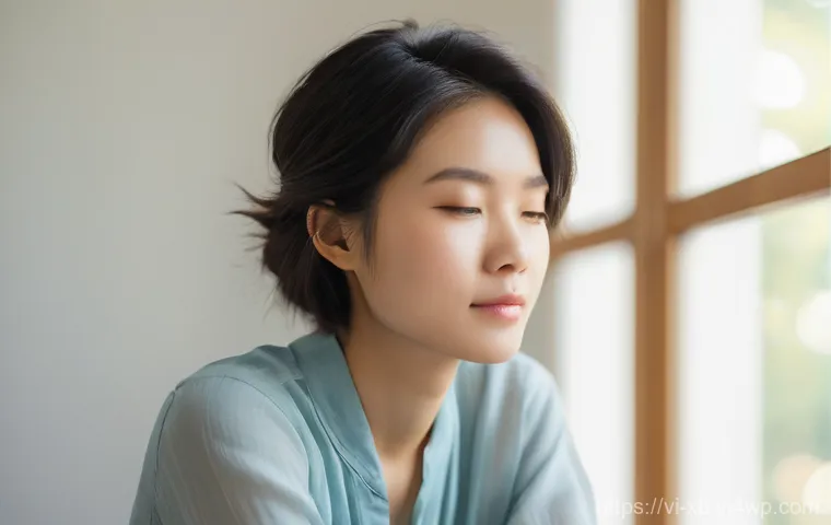 정서적 민첩성을 위한 지속 가능한 변화 방법 - **Prompt Title: Inner Reflection and Emotional Insight**
"A serene, medium shot of a young Vietn...