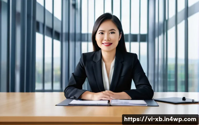정서적 민첩성과 리더십의 관계 - **Prompt:** A confident, modern Vietnamese female leader in her late 30s, dressed in professional an...